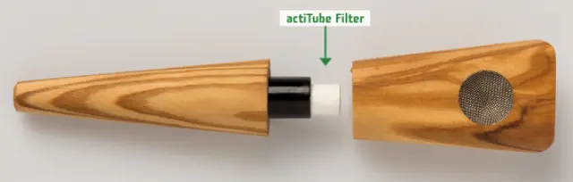 Ξύλινη Πίπα actiTube Olive Wood (Ξύλο Ελιάς) 3