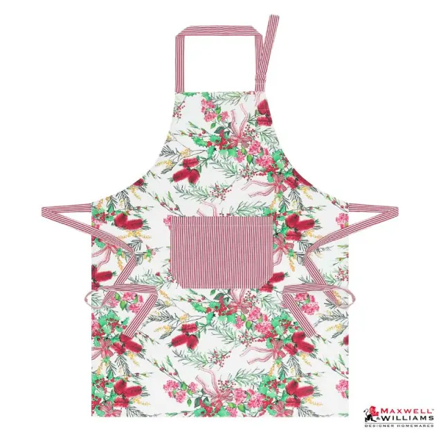 Maxwell & Williams Festive Flor Cotton Apron Ποδιά Βαμβακερή 70X90Cm Κόκκινο/Λευκό