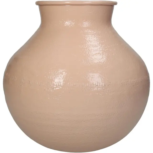 Βάζο Ροδακινί Αλουμίνιο 23x23x23cm 2