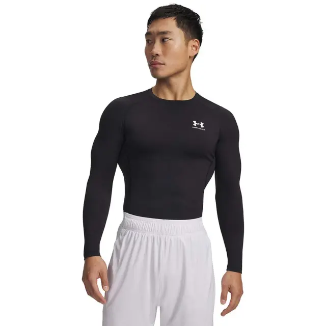 Under Armour Men's HeatGear Compression Longsleeve Tee Μαύρο 1361524-001 (Under Armour) - Small