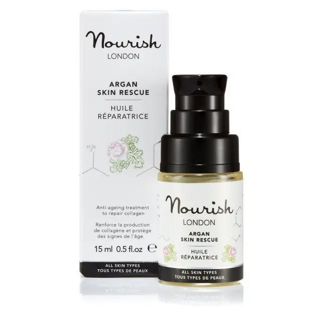 Nourish London Argan Skin Rescue Face Oil – Βιολογικό Έλαιο Προσώπου Με Argan - 15 ml