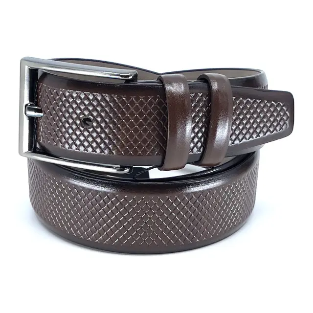 Καφέ Ζώνη P.U. Leather 3,5 cm