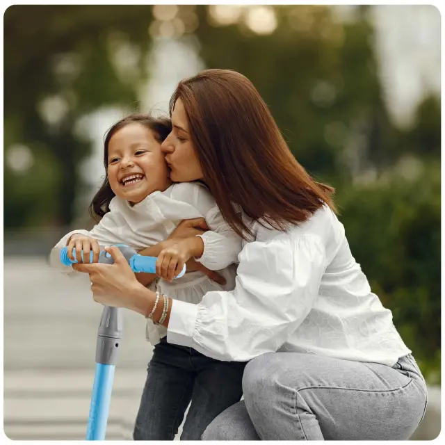 Ricokids Παιδικό πατίνι - σκούτερ με 3 τροχούς, με LED, έως 35 κιλά Μπλε 2