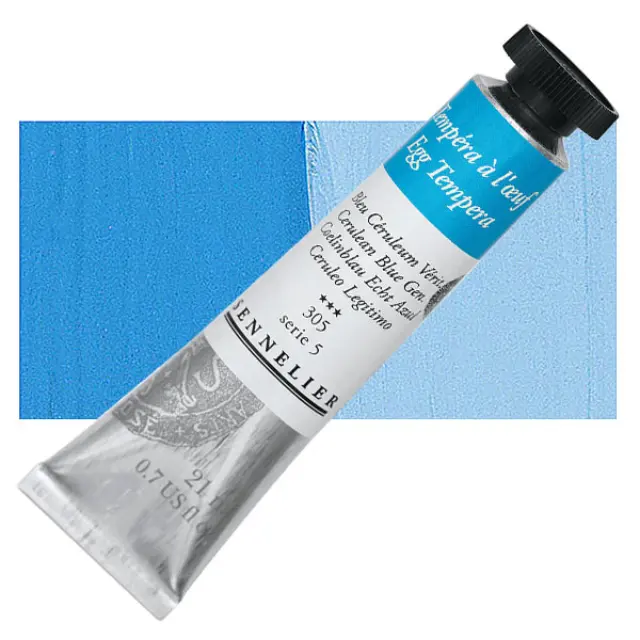 Αυγοτέμπερα Sennelier - 305 Cerulean Blue Genuine - 21ml
