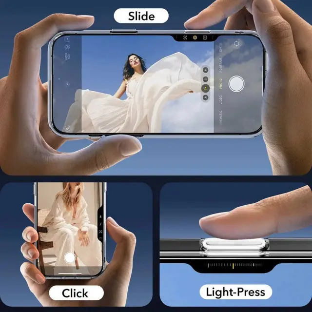 ESR - Classic Hybrid HaloLock - iPhone 16 Pro Max (Camera Control) - Clear 3