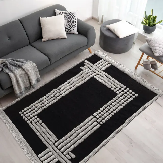 Beauty Home Χαλί Noir Art 9437 200x290 Black Μαύρο 2