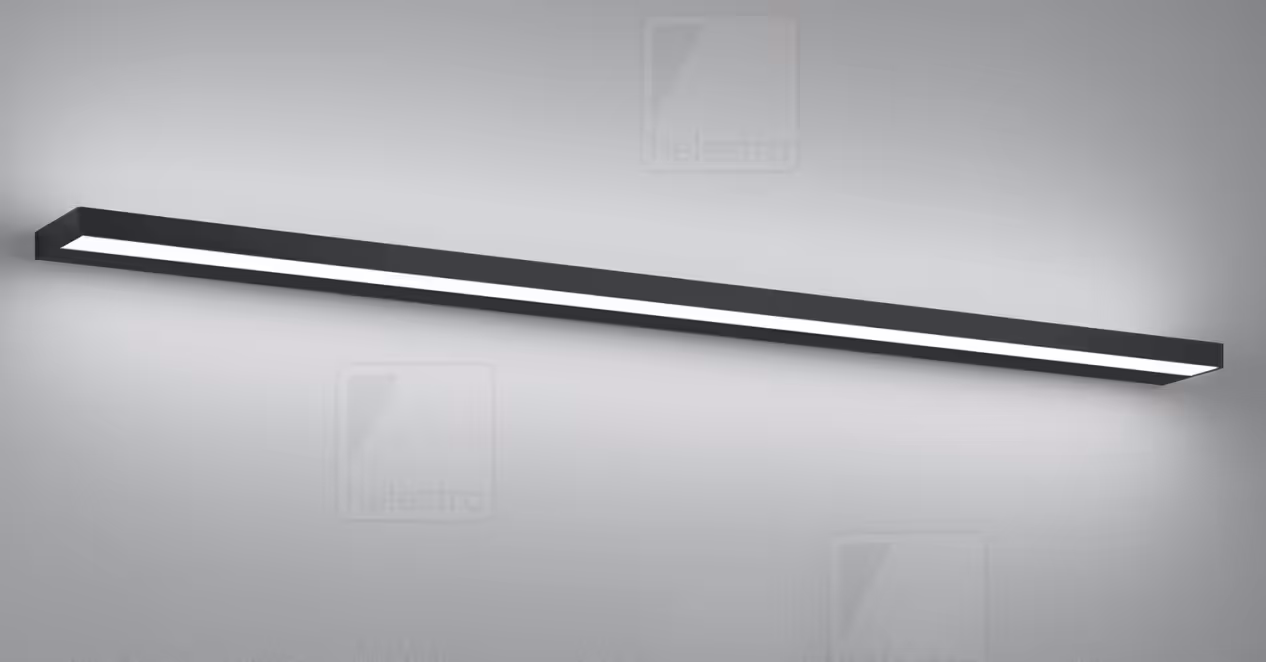 Φωτιστικό Τοίχου LED SLATE Ματ Μαύρο 1.200 mm IP44 Άμεσου & Έμμεσου Φωτισμού 29W – Minimal Design