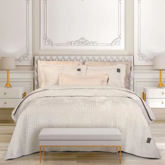 Ζεύγος Μαξιλαροθήκες 50x70+7 Oxford Classic Greenwich Polo Club 4429 Ivory 100% Microfiber 2