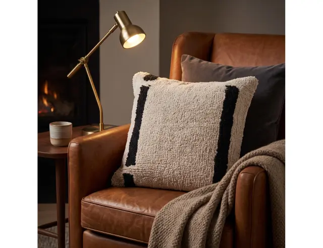 Διακοσμητικό Μαξιλάρι Modern Stripe με διαστάσεις 45x45cm - Beige A35823280