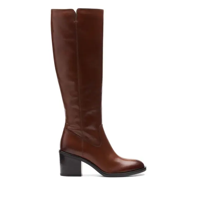 Clarks Valvestino Hi Dark Tan Dark Tan Leather - 42 2