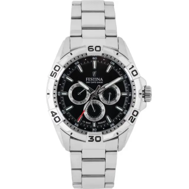 Festina Multifunction Collection, Men's Watch, Silver Stainless Steel Bracelet F20623/4