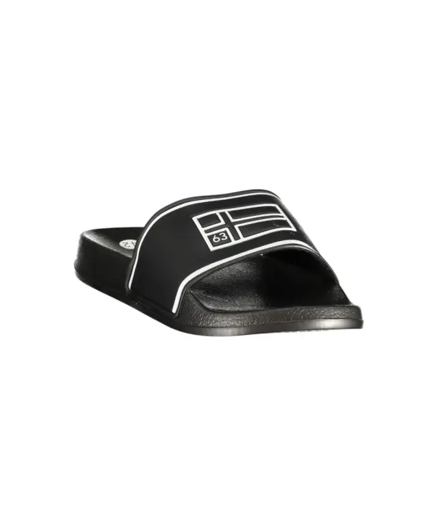 Norway Nautical School - Ανδρικές Παντόφλες Slipper 861014-BLACK Μαύρο 2