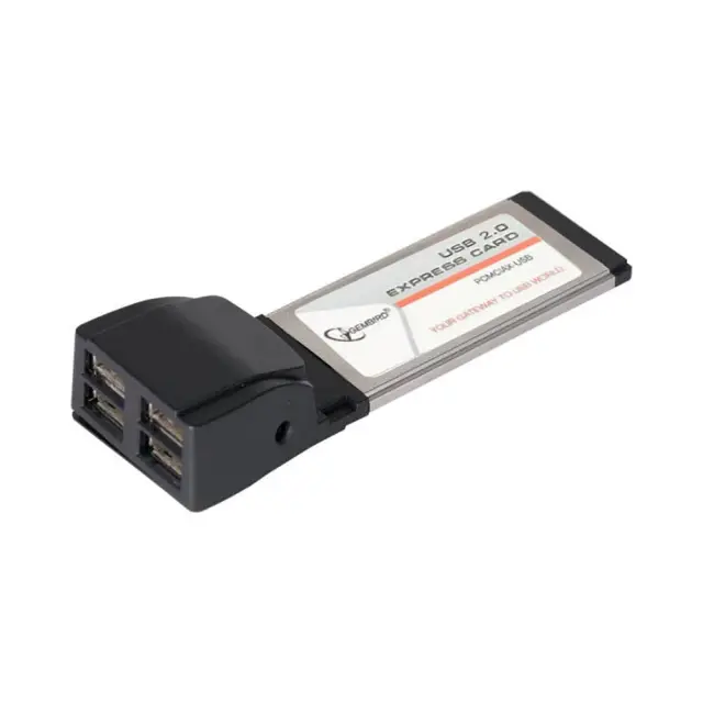 Κάρτα Επέκτασης Λάπτοπ Gembird USB 2.0 4-Port Laptop Card 34mm 3