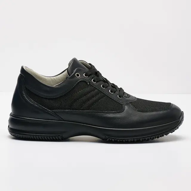 Imac Sneakers Ανδρικό Δέρμα/'Υφασμα Μαύρο IMA/351081 NERO