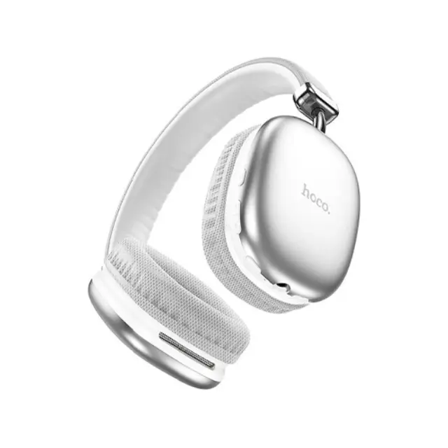 Hoco W35 Ασύρματα / Ενσύρματα Over Ear Ακουστικά με 40 ώρες Λειτουργίας Ασημί HOC-W35-SL