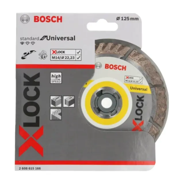 Διαμαντοδίσκος Κοπής BOSCH X-LOCK STANDARD FOR UNIVERSAL 125mm 1Τμχ 2