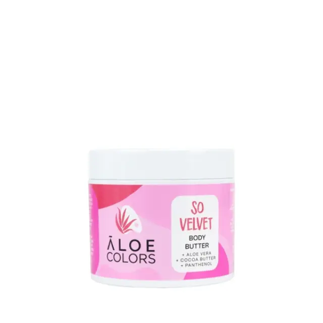 Aloe+ Colors So Velvet Ενυδατικό Butter Σώματος με Aloe Vera & Άρωμα Πούδρα για Ξηρές Επιδερμίδες 200ml