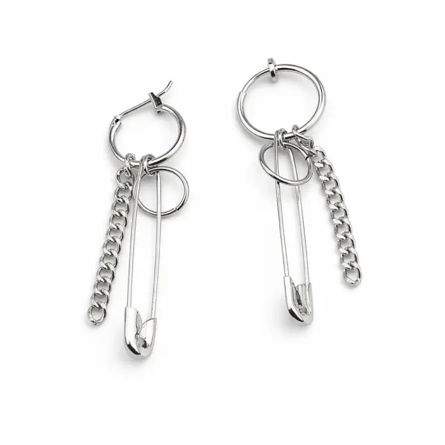 Ghetto Earrings Kpop Punk Pin Chains 1pcs