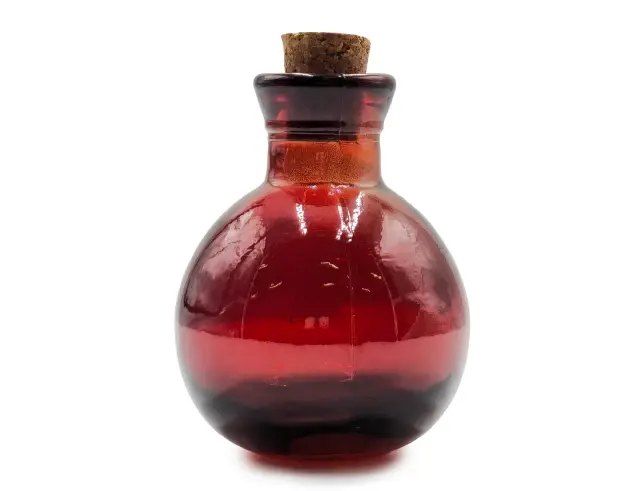 Διακοσμητικό Μπουκάλι με πώμα Glass Drops Βοlas (5321DB738) Aπό 100% ανακυκλωμένο γυαλί, Xωρητικότητας 125ml, Διαστάσεων Ø 7 x Υ 10 cm, Τerracotta 5321DB738 2