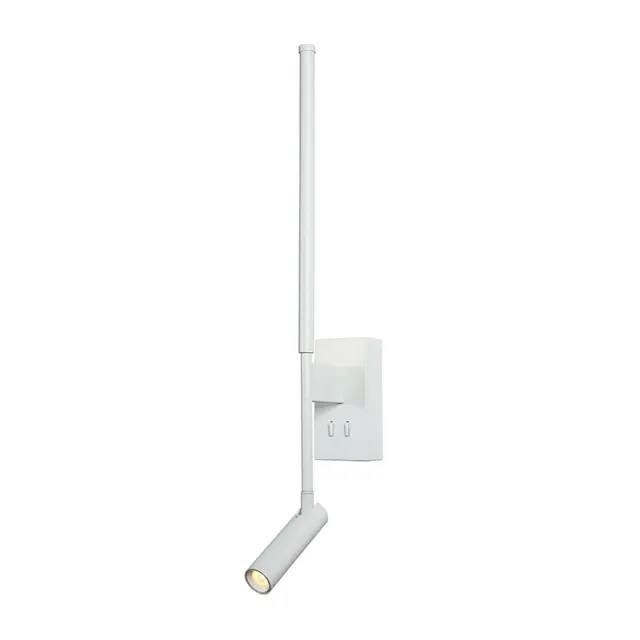 ΕΠΙΤΟΙΧΟ Φ/Σ LED 5W + COB 3W 700LM 3000K IP20 ΛΕΥΚΟ ΑΛΟΥΜΙΝΙΟ + ΑΚΡΥΛΙΚΟ CONCERTO / HM616LEDWWH