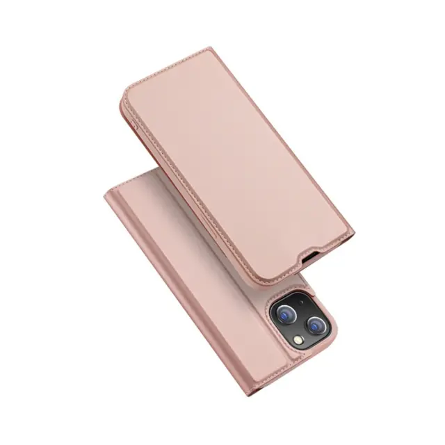 Dux Ducis Skin Pro Series Θήκη Book για Apple iPhone 13 Ροζ Χρυσή