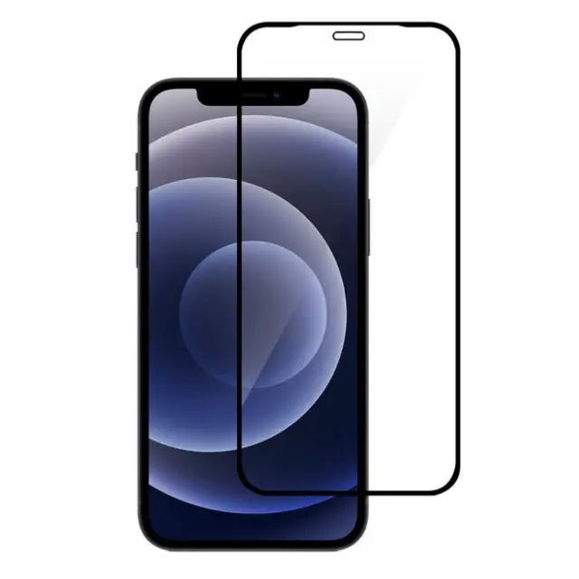 Full Glue Tempered Glass Black (iPhone 12 / 12 Pro)