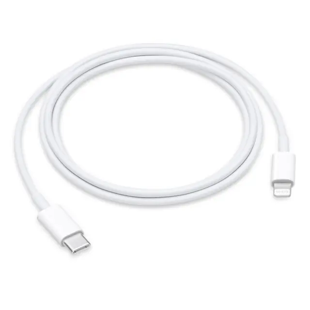 Καλώδιο Σύνδεσης Leki Orange Concept USB-C σε Lightning Λευκό 2m