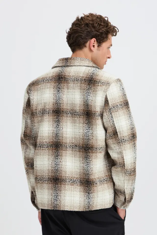 Casual Friday Ανδρικό CESAR Μπουφάν – Beige / Brown - XL 2