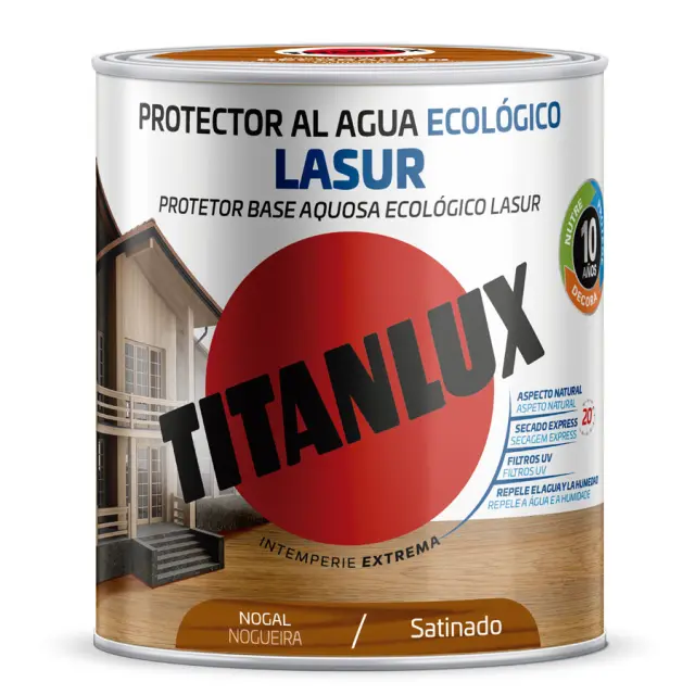 Βερνίκι Εμποτισμού Νερού TITAN TINAXYL LASUR COLOR AGUA NOGAL 750ml