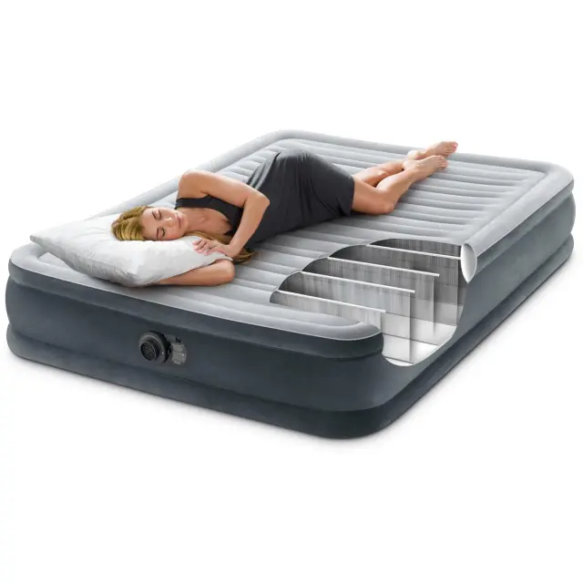 Φουσκωτό Στρώμα Ύπνου INTEX COMFORT-PLUSH LOW QUEEN 2