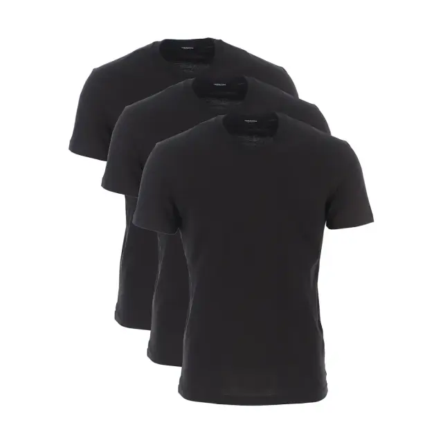 DSQUARED2 Ανδρικό Μπλουζάκι Back Neck Logo - Τριπλό Πακέτο, Χρώμα Μαύρο