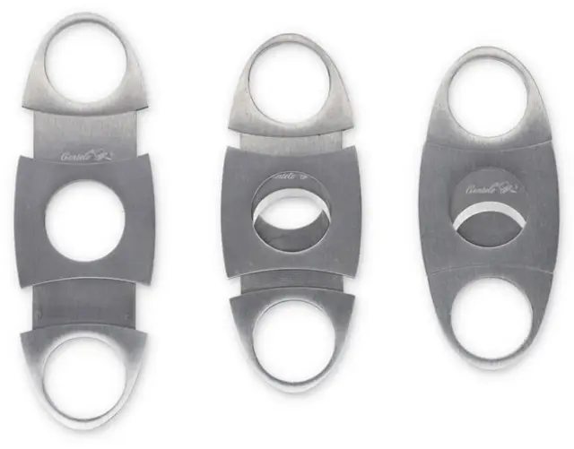Κόφτης Πούρων Gentelo Cigar Cutter Metal 2-Blade - 9cm (8012) 2