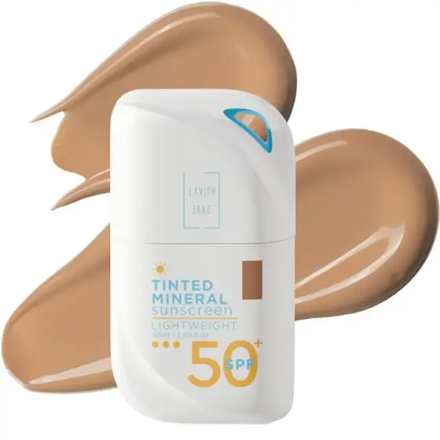 Lavish Care Tinted Mineral Sunscreen Αντηλιακή Κρέμα Προσώπου SPF50 με Χρώμα No3 Dark Shade 50ml