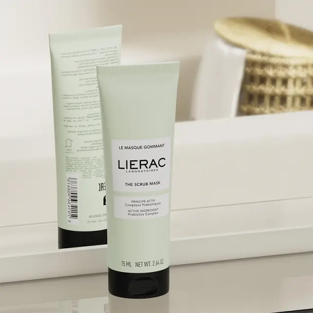 Lierac | The Scrub Mask with Prebiotics Complex | 2 σε 1 Μάσκα Απολέπισης Προσώπου για Καθαρισμό, Λείανση & Λάμψη | 75ml 2