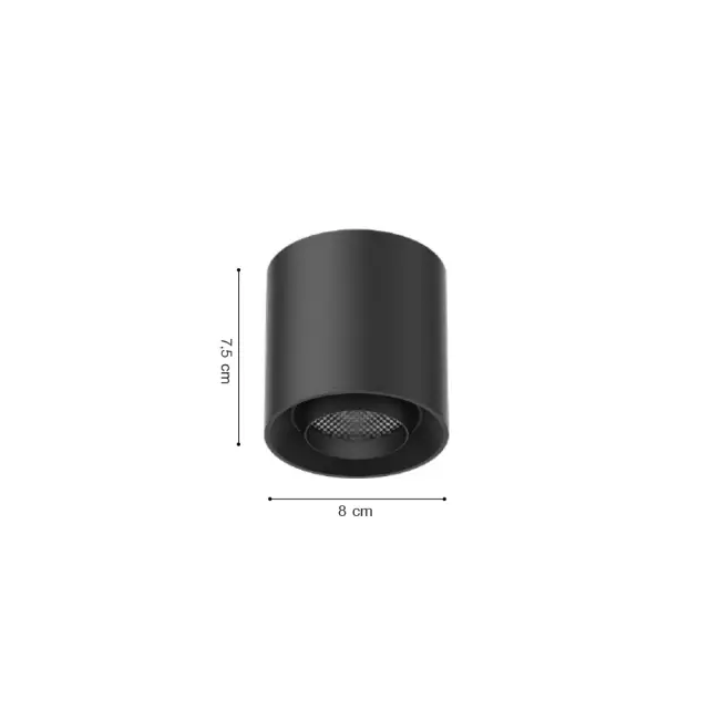 Inlight Φωτιστικό LED 6W 3000K-6000K για Ultra-Thin μαγνητική ράγα σε μαύρη απόχρωση by Tuya and Zigbee D:8X7,5cm (TMZ0040-Black) 2