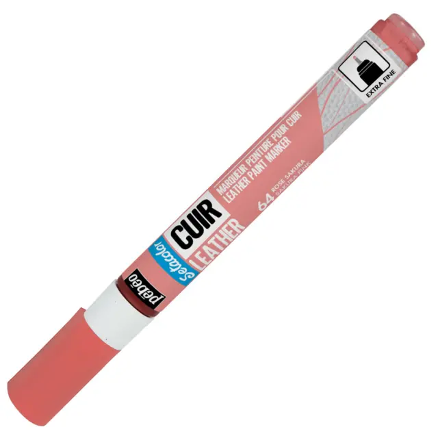 Pebeo Μαρκαδόρος Δέρματος Setacolor Leather Μύτη 0.7mm - 64 Sakura Pink