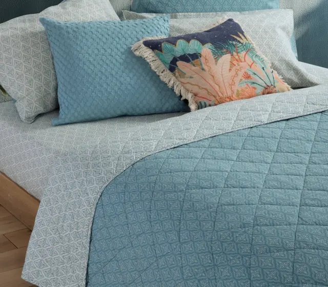 ΚΟΥΒΕΡΛΙ ΥΠΕΡΔΙΠΛΟ SORENTO BLUE 230X240 NEF-NEF HOMEWARE BLUE 3