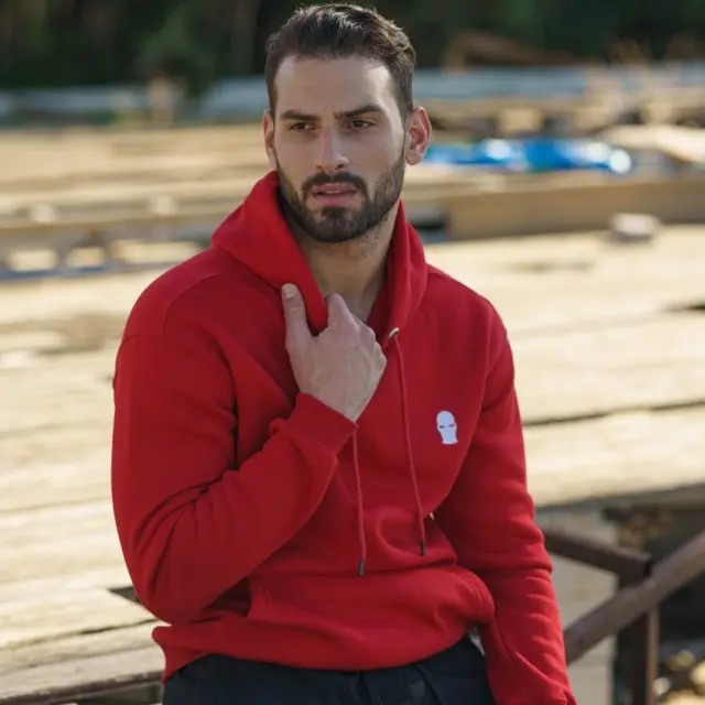 Ghetto Streetwear Hoodie – Red | Unisex 3