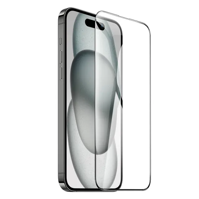 Tempered Glass Hoco Premium Series A37 120CC Large Arc Edges Dustproof 0.4mm 3D Anti-Static για Apple iPhone 15 iPhone 16