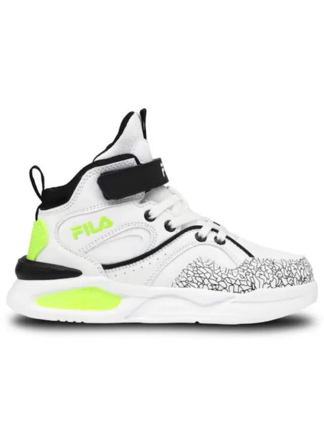 Fila Memory Sonic V White/Black/Lime Kids 3YF43002-106 - 35