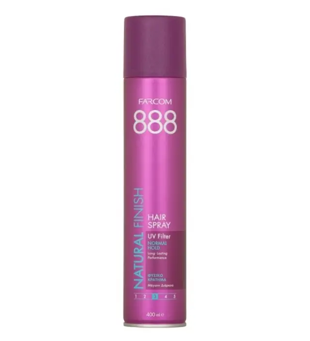 FARCOM 888 Normal Hold Hairspray, Λακ για Κανονικό Κράτημα 400ml