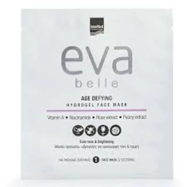 INTERMED Eva Belle Age Defying Hydrogel Face Mask Mάσκα υδρογέλης για ομοιόμορφο τόνο & λάμψη του προσώπου - 1 Τεμάχιο