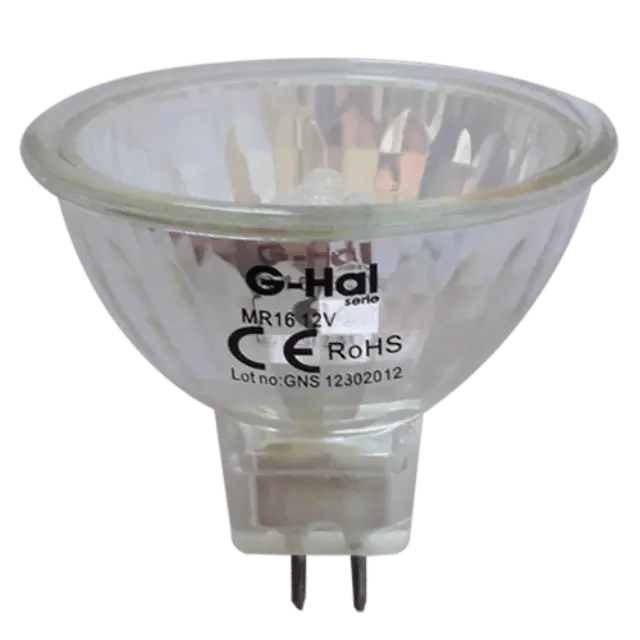Glou Λάμπα Ιωδίνης G-Hal Dichroic MR16 50W 12V Gu5.3 12 2900K