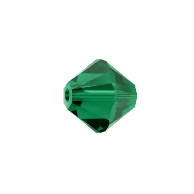 Swarovski 5328(205) XILION Bicone Emerald 4mm - 30τεμ