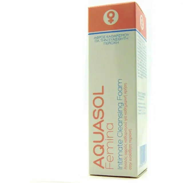 Galenica Aquasol Femina Intimate Cleansing Foam Απαλός Αφρός Καθαρισμού για την Καθημερινή Υγιεινή της Ευαίσθητης Περιοχής  40ml 2
