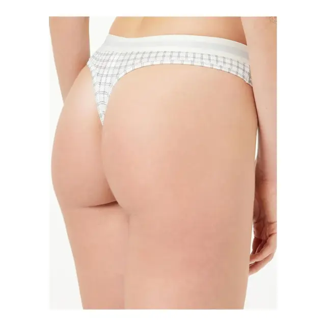 Tommy Hilfiger Γυναικείο String TH Original Thong, Χρώμα Ctb Grid Check Ivory 2