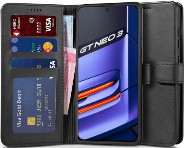 Tech-protect Wallet Realme GT Neo 3 Black