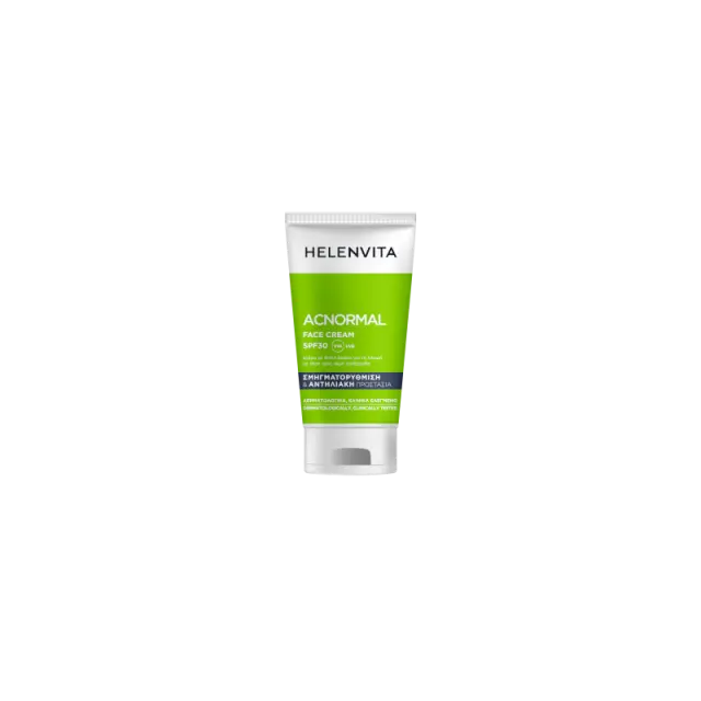 HELENVITA Acnormal Face Cream SPF30 Σμηγματορυθμιστική Κρέμα Προσώπου & Λαιμού 50ml