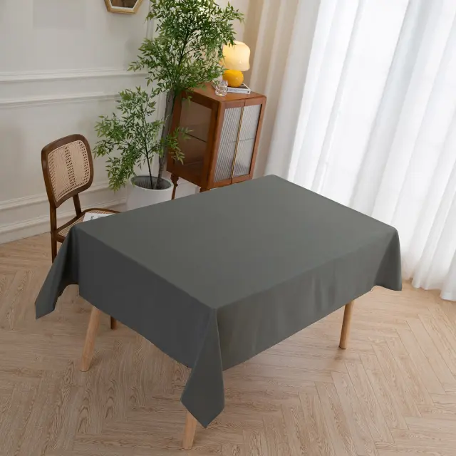 Τραπεζομάντηλο 150x180 Beauty Home Supreme Art 8492 Ανθρακί 100% Πολυέστερ