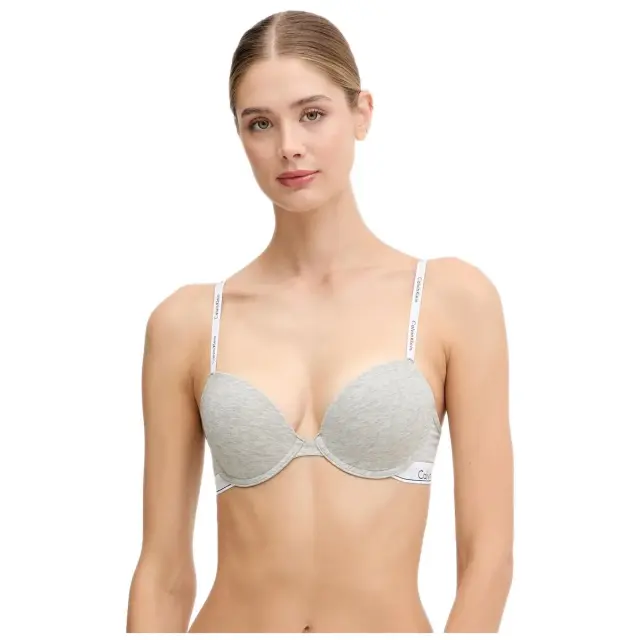 Calvin Klein Γυναικείο Σουτιέν Lightly Lined Demi, Χρώμα Γκρι